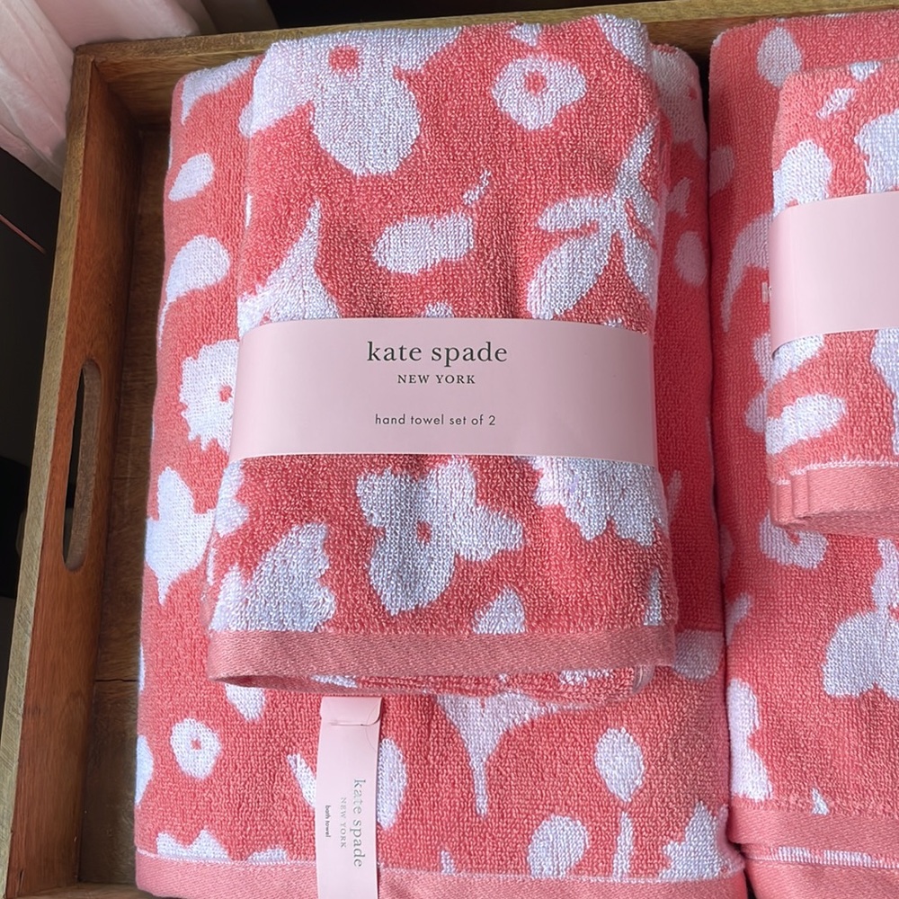 ♠️🎉HP🎉~KATE SPADE ♠️ NEW YORK Beautiful Bath Towel Set 🛀🏻NWT! - Picture 6 of 15